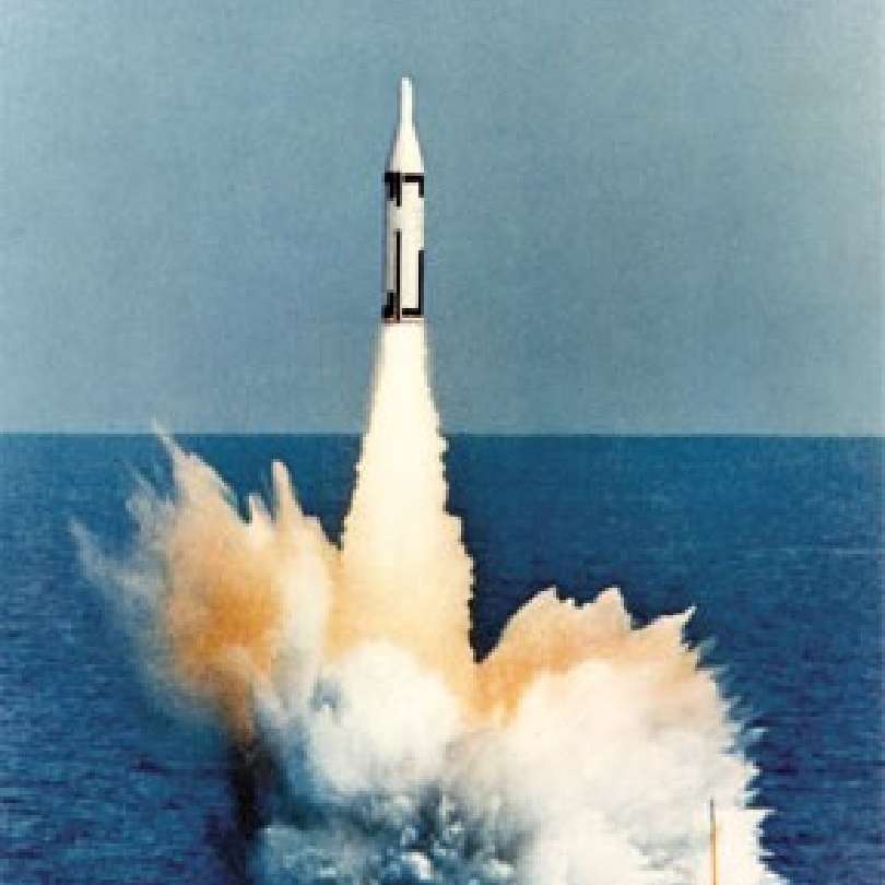 1960s Polaris missile launch from a submarine