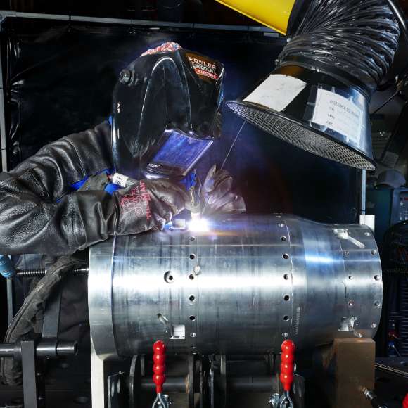 engineering welding a cylindrical module 