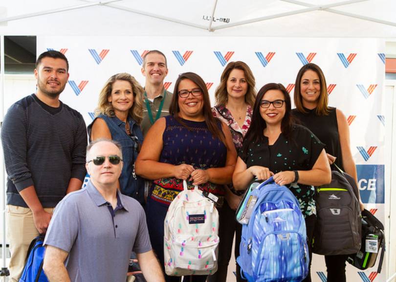 VETS and LLNL community donate hundreds of backpacks and school supplies to military children